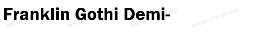 Franklin Gothi Demi字体转换